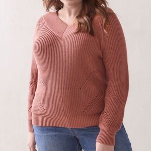 Wide V-Neck Sweater